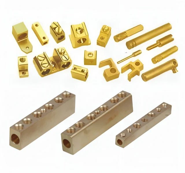High-quality brass components, brass electrical fittings, brass hydraulic fittings, brass pneumatic fittings, brass sanitary fittings, brass autoparts fittings, and custom metal parts manufactured by Vishwanath Industries.