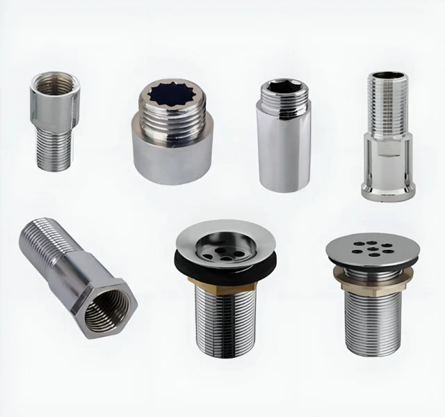 High-quality brass components, brass electrical fittings, brass hydraulic fittings, brass pneumatic fittings, brass sanitary fittings, brass autoparts fittings, and custom metal parts manufactured by Vishwanath Industries.
