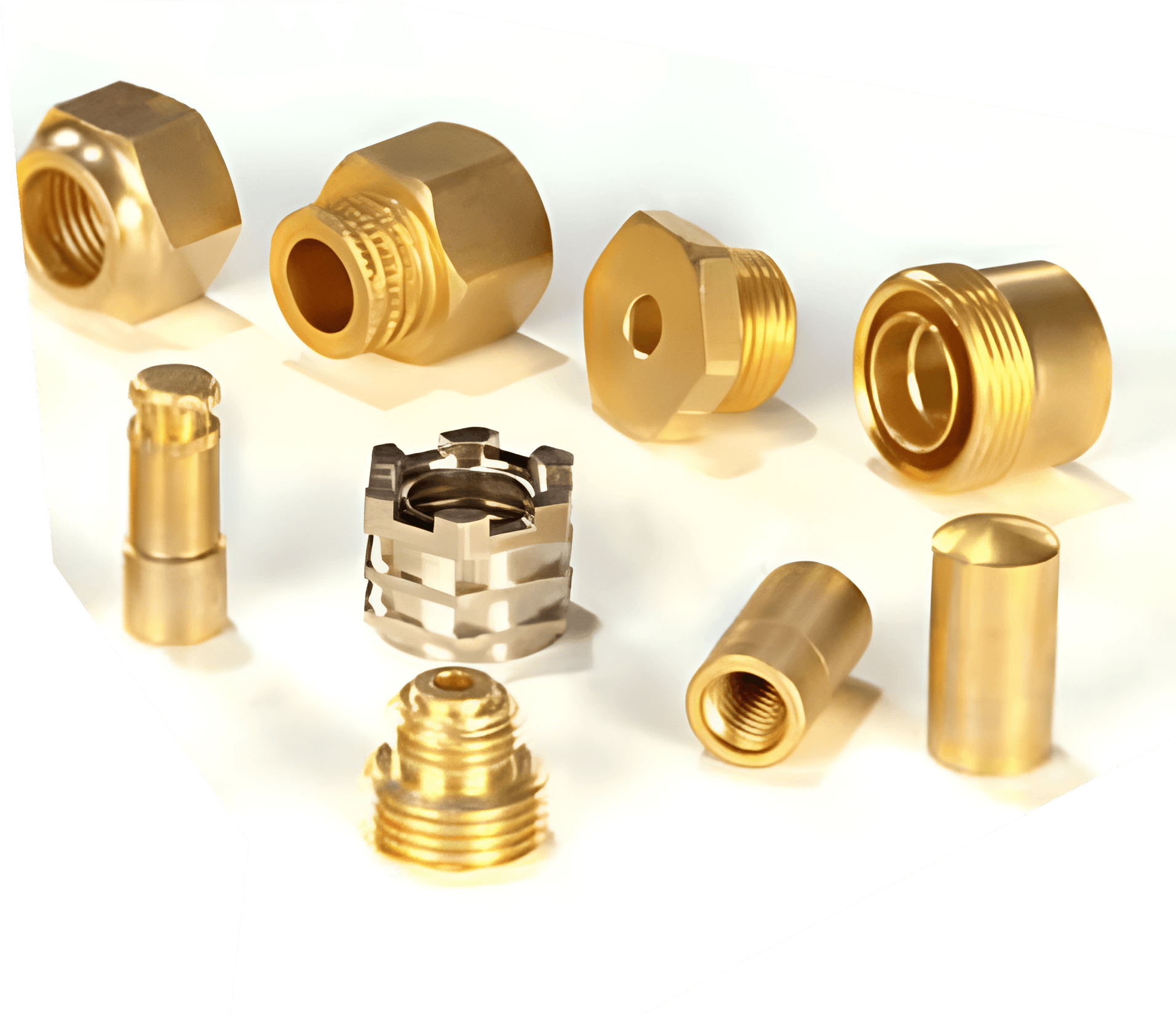 High-quality brass components, brass electrical components, brass hydraulic fittings, brass pneumatic fittings, brass sanitary fittings, brass Automobile Components, and custom metal parts manufactured by Vishwanath Industries.